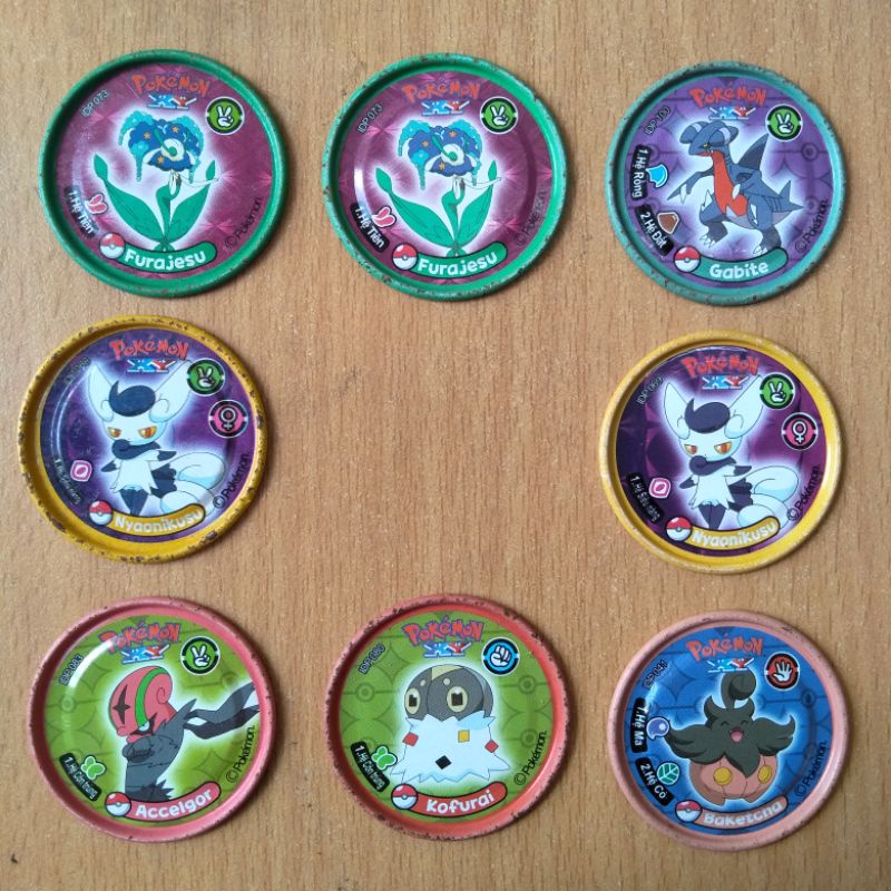 [Một Thẻ] Thẻ Xu Toonies Pokemon X và Y Hàng Cổ 2ND - Thẻ Xu Pokemon