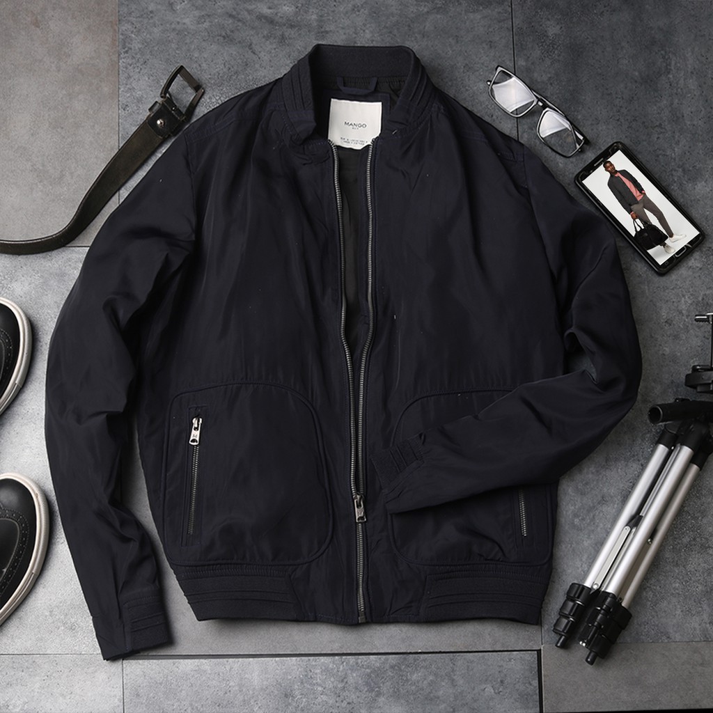 Áo khoác Bomber nam MG man hàng việt nam xuất khẩu chuẩn từ đường kim mũi chỉ | BigBuy360 - bigbuy360.vn