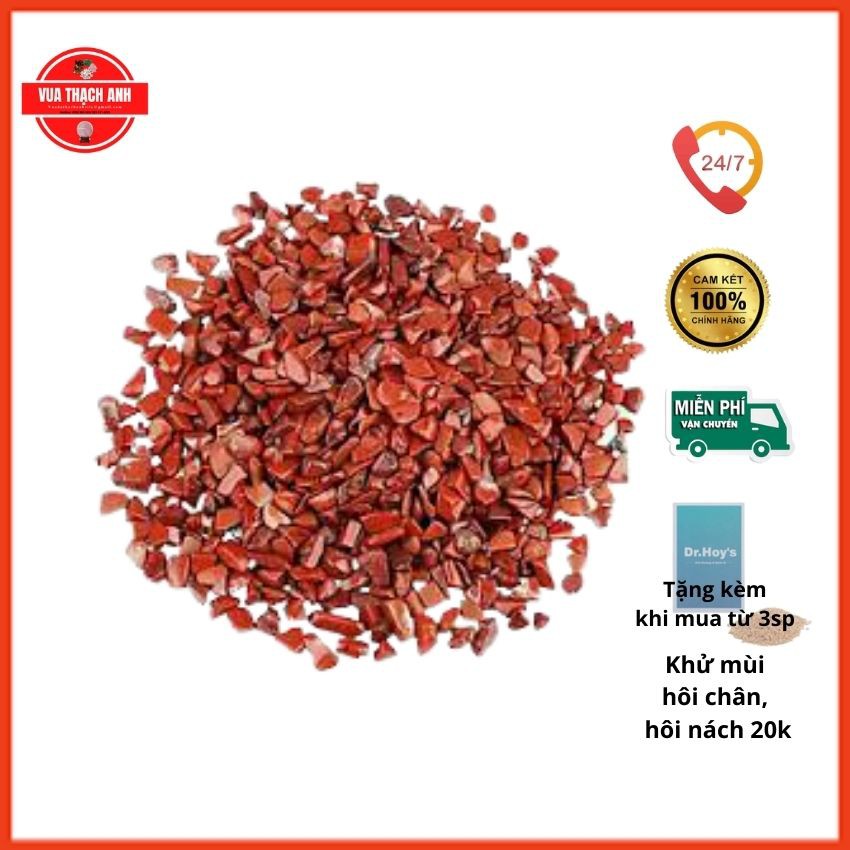 Đá Phong Thủy Vụn Màu Đỏ 500g ⚡FREESHIP⚡ Hàng Đẹp, Giá Gốc, Rải Nền Nhà, Chơi Hồ Cá, Chậu Kiểng, Lọc Nước,...