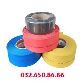 Ống co nhiệt hạ thế DRS đường kính D30mm. Màu, đỏ , vàng, xanh