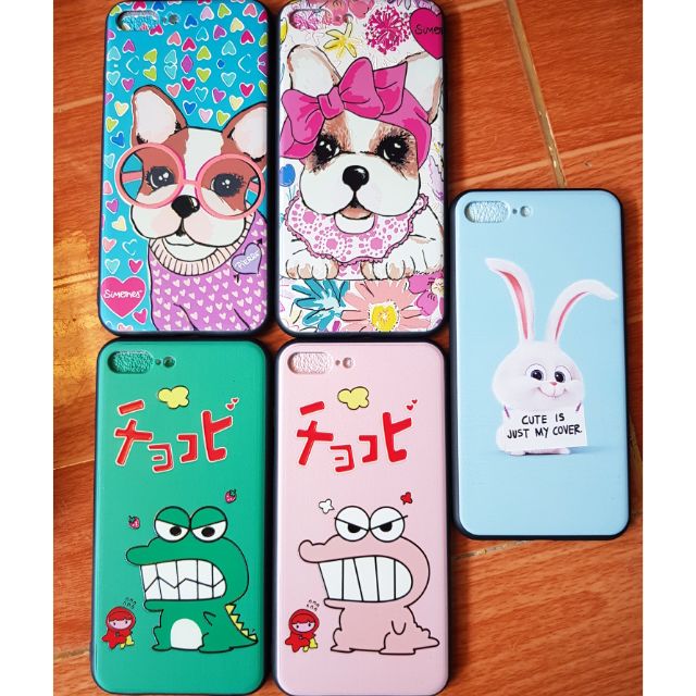 Ốp lưng iPhone 7 Plus / 8 Plus Viền dẻo Hình thú 4d cao cấp
