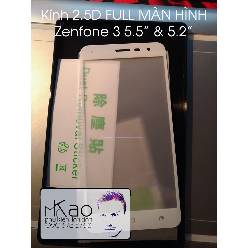 Zenfone 3 5.5" (ZE552KL) - Kính Cường Lực Full màn hình