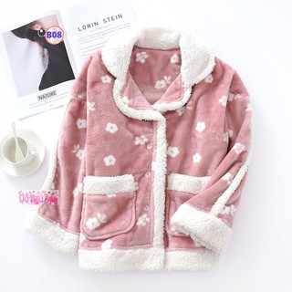 Áo Bông Viền Lông Cừu B08
