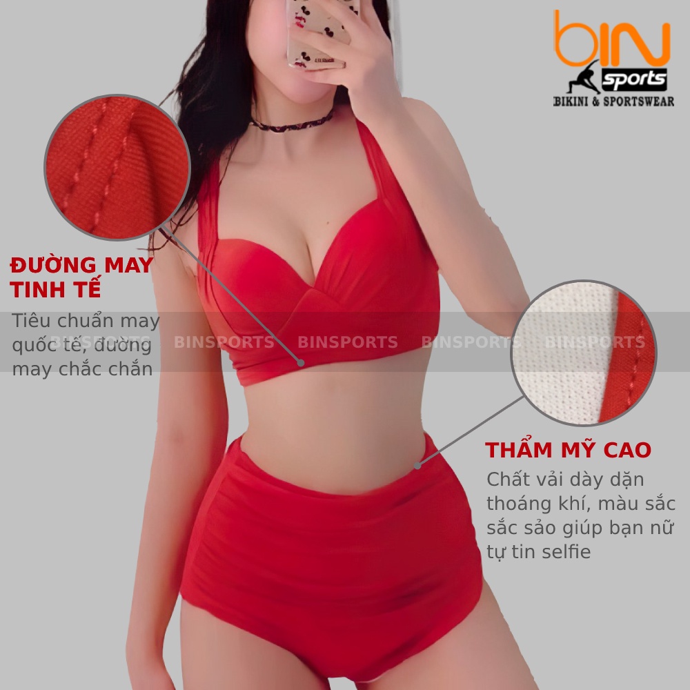 Đồ Bơi Nữ Hai Mảnh Sexy Mặc Đi Biển Freesize Bin Sports BHV036