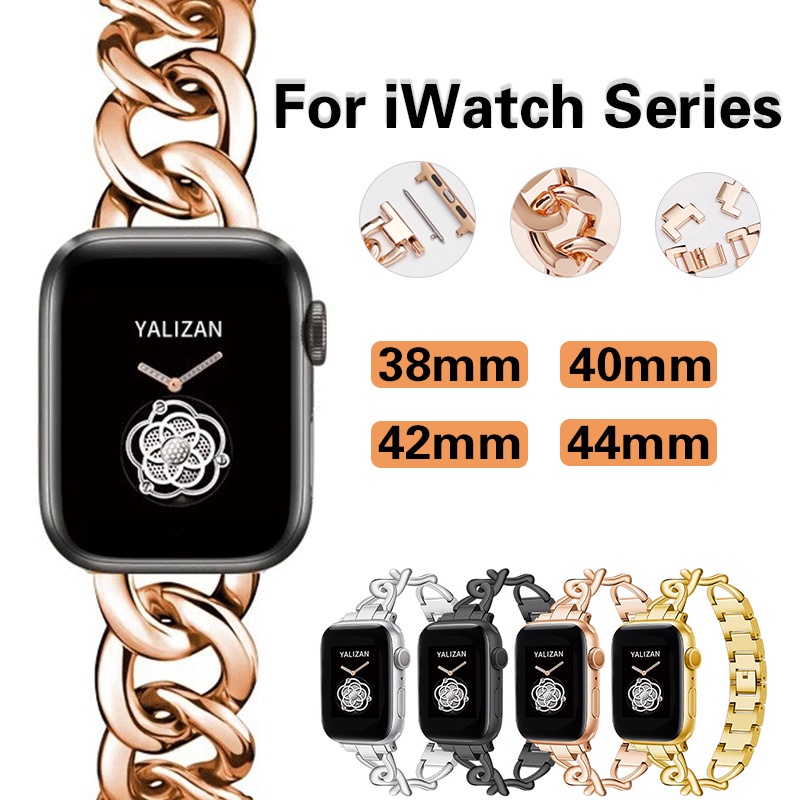 Dây Đeo Inox Cho Đồng Hồ Thông Minh Apple Watch 40mm 44mm 38mm 42mm Series 7 6 5 4 3 2