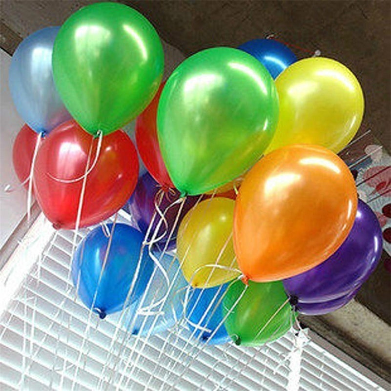 Bộ 20/ 50/ 100 bong bóng latex nhiều màu trang trí tiệc