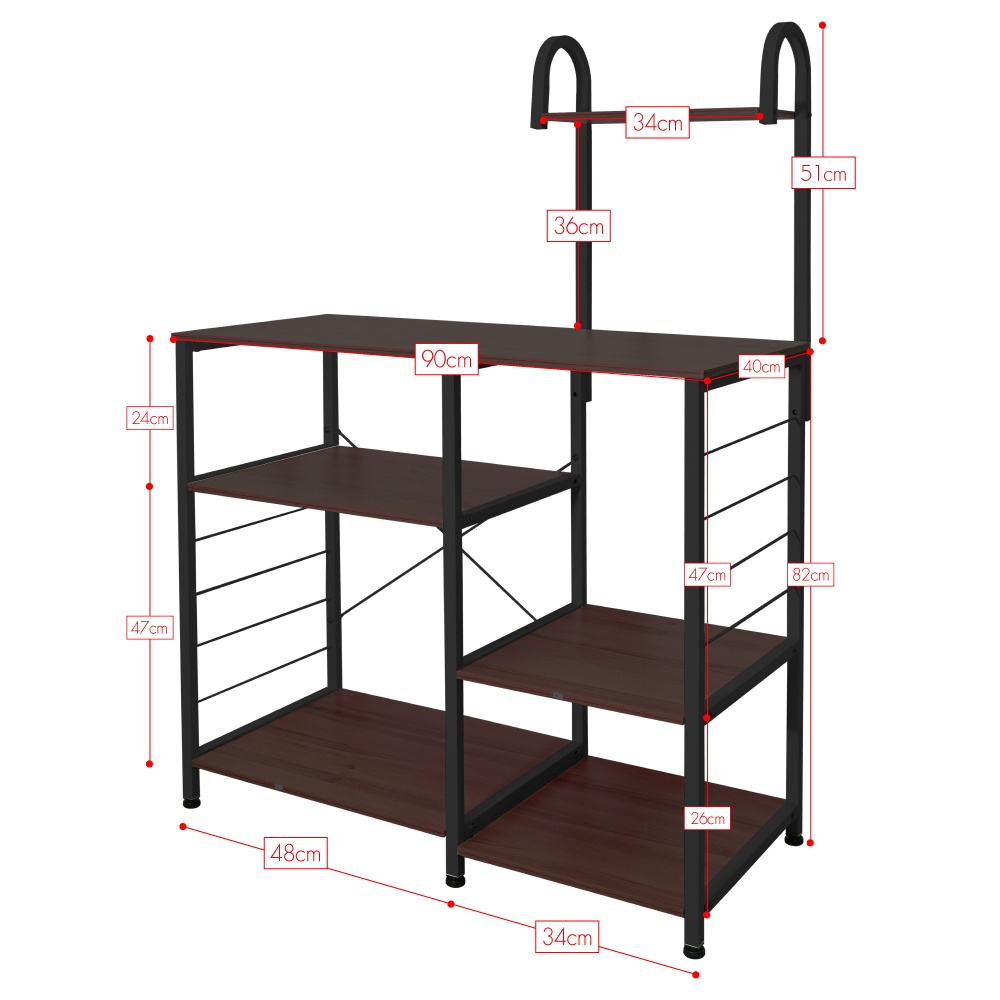 CHAIR19 - Tủ kệ đa năng để đồ trong nhà bếp tiện lợi Mẫu 1721  siêu tiện lợi