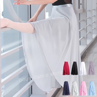 Đầm múa ba lê vải chiffon dáng dài ôm eo thiết kế dễ thương cho nữ