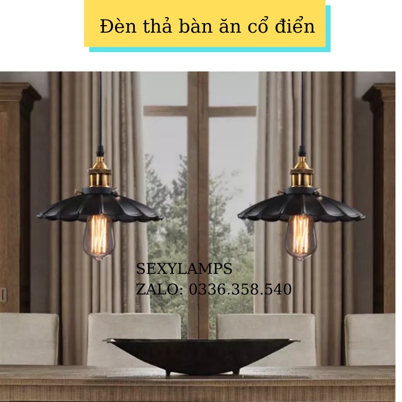 Đèn Thả Bàn Ăn Đẹp Cao Cấp Chung Cư, Quán cafe, Nhà Hàng. Tặng Bóng Led Thủy Tinh Cao Cấp