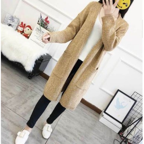 Áo Khoác Cardigan Dệt Kim Plus Size