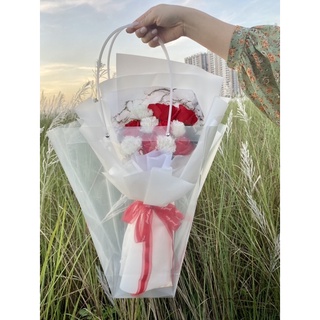 Bó hoa sáp mix hoa phăng cao cấp