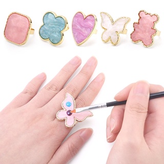 Nhẫn pha màu vẽ nail