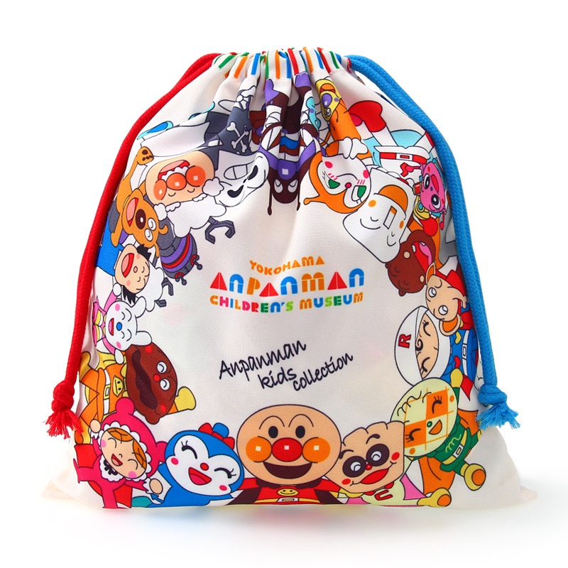 Túi Dây Rút Chống Bụi In Hình Anpanman Dễ Thương Cho Học Sinh