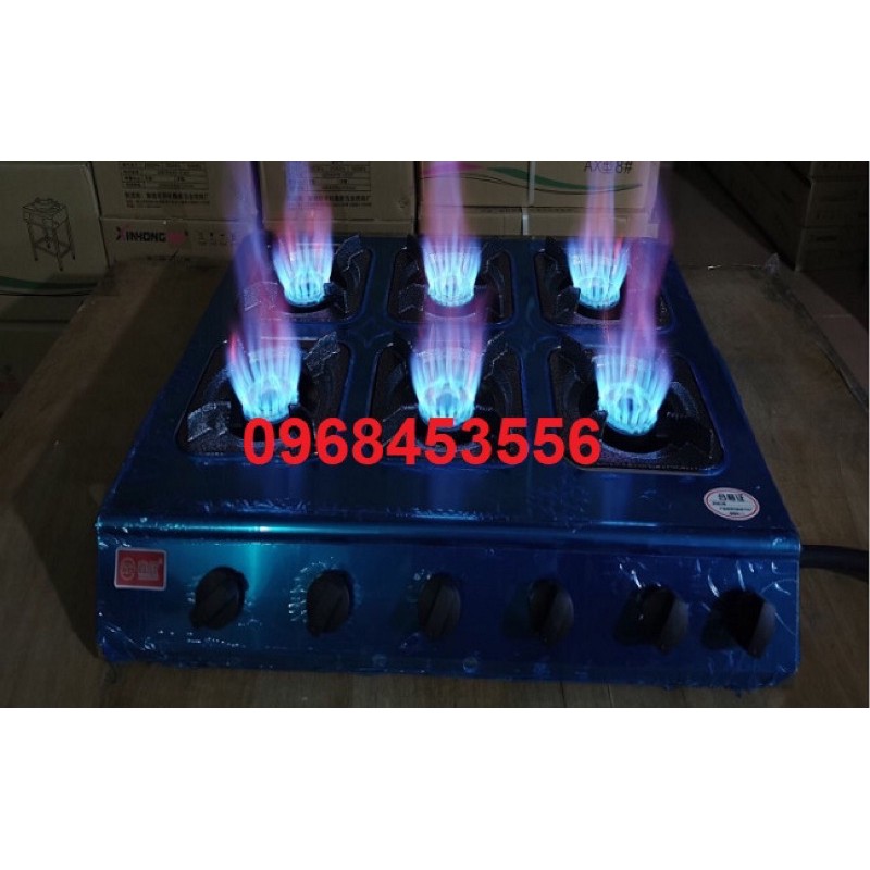 Bếp gas bán công nghiệp 3-4-6-8 họng lửa khè