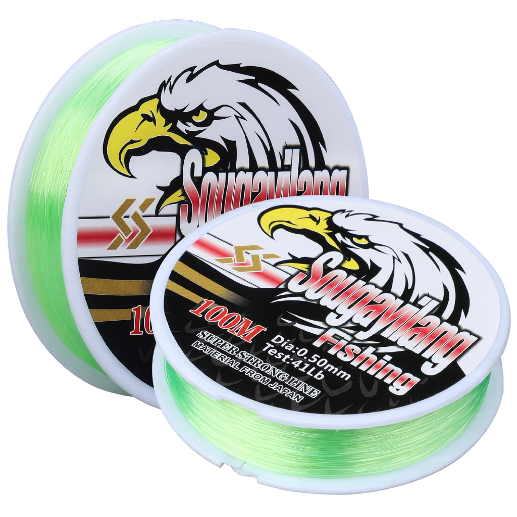 Dây câu cá Sougayilang bằng sợi nylon Monofilament mịn 11-41LB 100M phù hợp cho câu cá nước mặn và nước ngọt