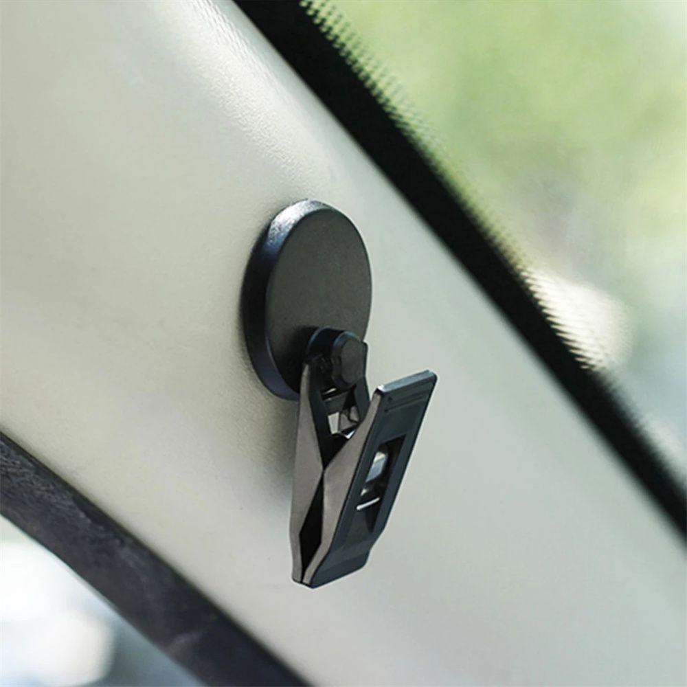 Bộ 2 Móc Kẹp Tấm Che Nắng Cửa Sổ Xe Hơi Tự Dính Bằng ABS