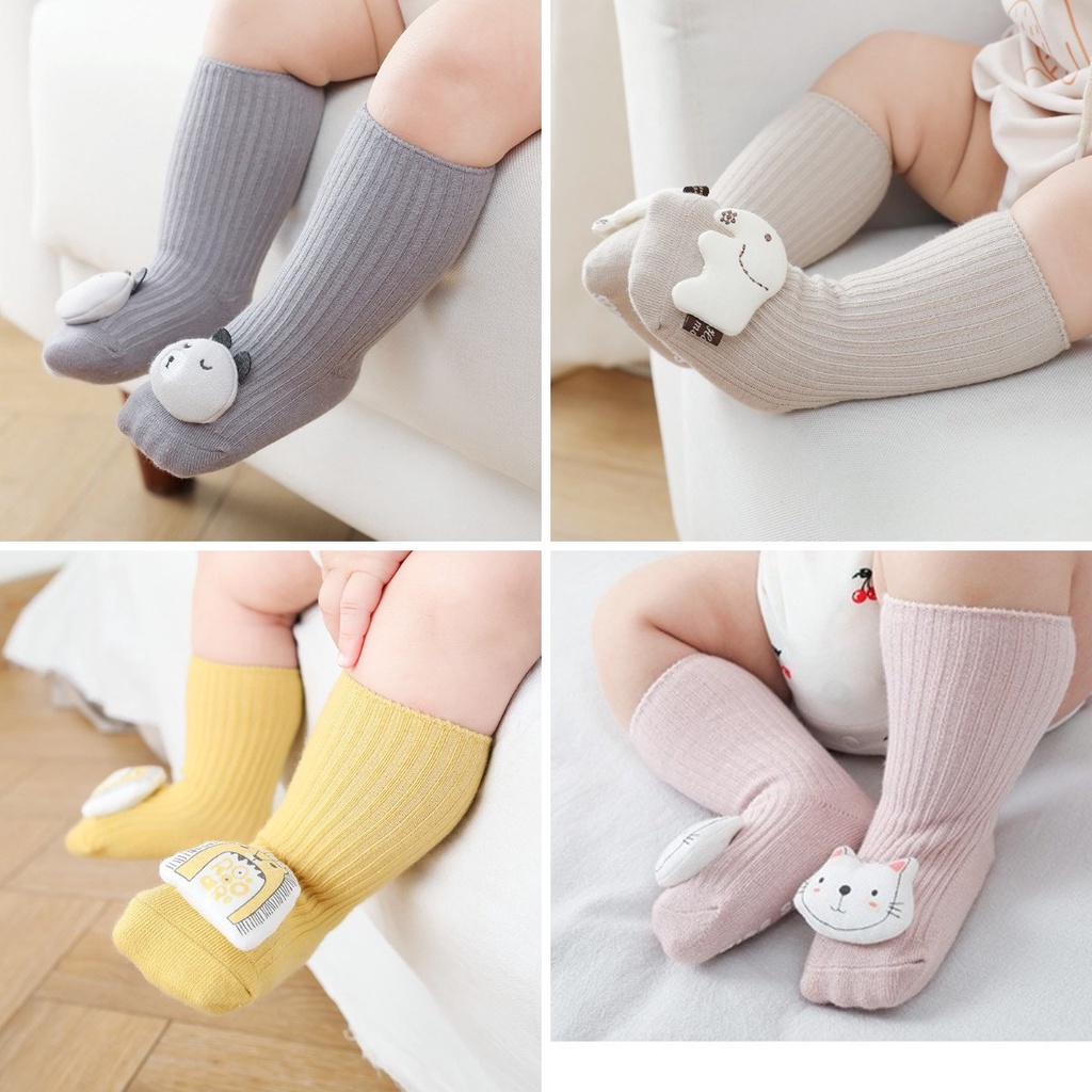 Vớ Cotton Chống Trượt Dễ Thương Cho Bé 0-3 Tuổi 0349