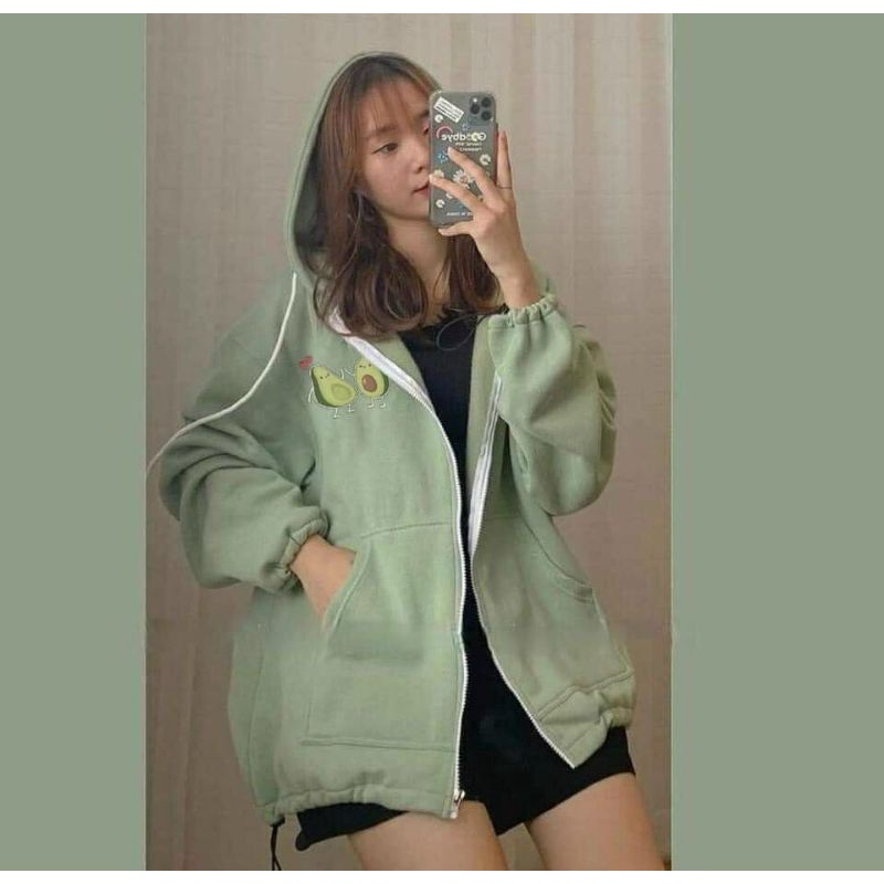 Áo khoác nỉ Quả bơ siêu xinh.hangtotgiare98