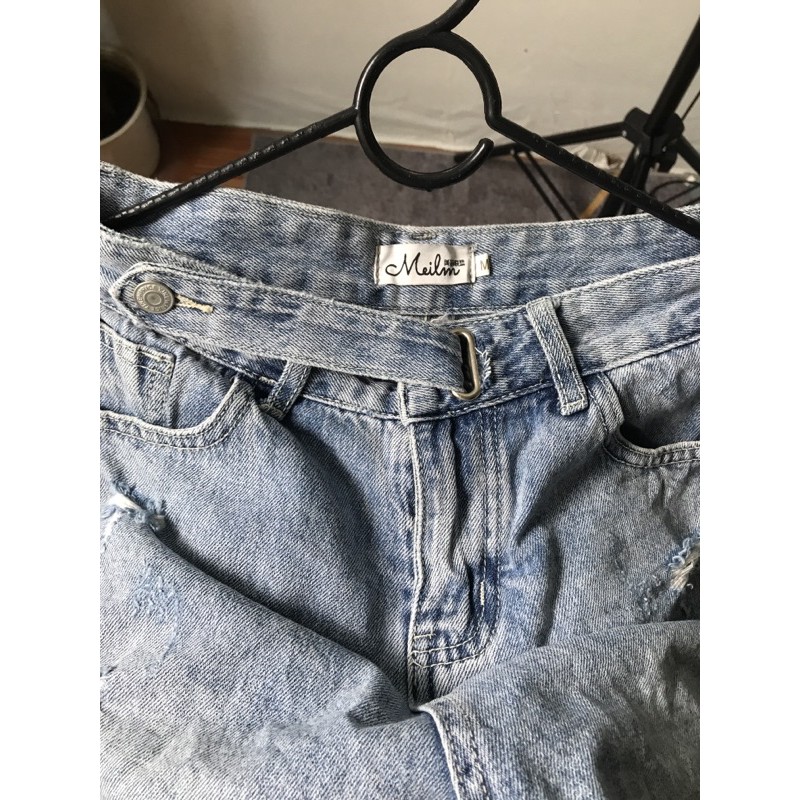 [Hình thật] Short jean lưng cao size M eo 68-72