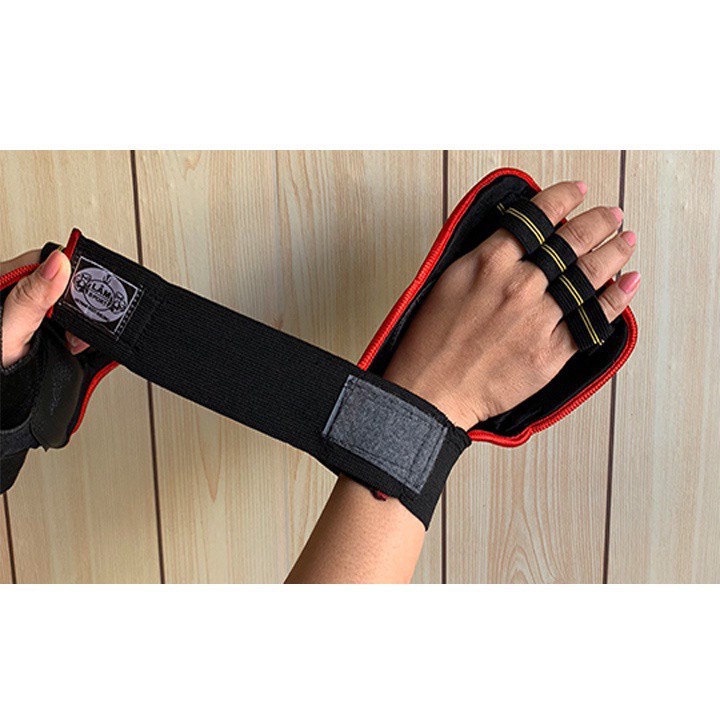 Găng tay thể thao tập Gym  có quấn cổ tay bám cực chắc-BALOHA