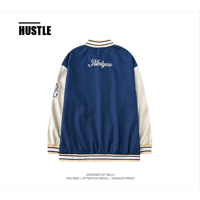 Áo khoác Bomber Nelly- Minlyese , Áo khoác bóng chày Varsity