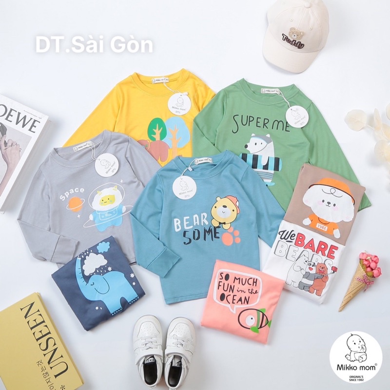 ÁO DÀI TAY THUN LẠNH CHO BÉ TRAI/ GÁI (6-18kg)