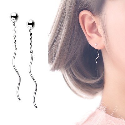 BÔNG TAI BẠC SỢI MẢNH - MELY 1062