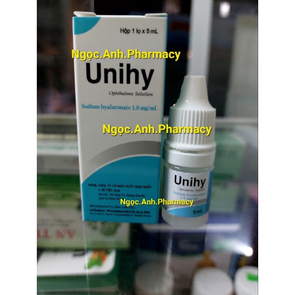 Dung dịch nhỏ mắt Unihy nước mắt nhân tạo dưỡng mắt