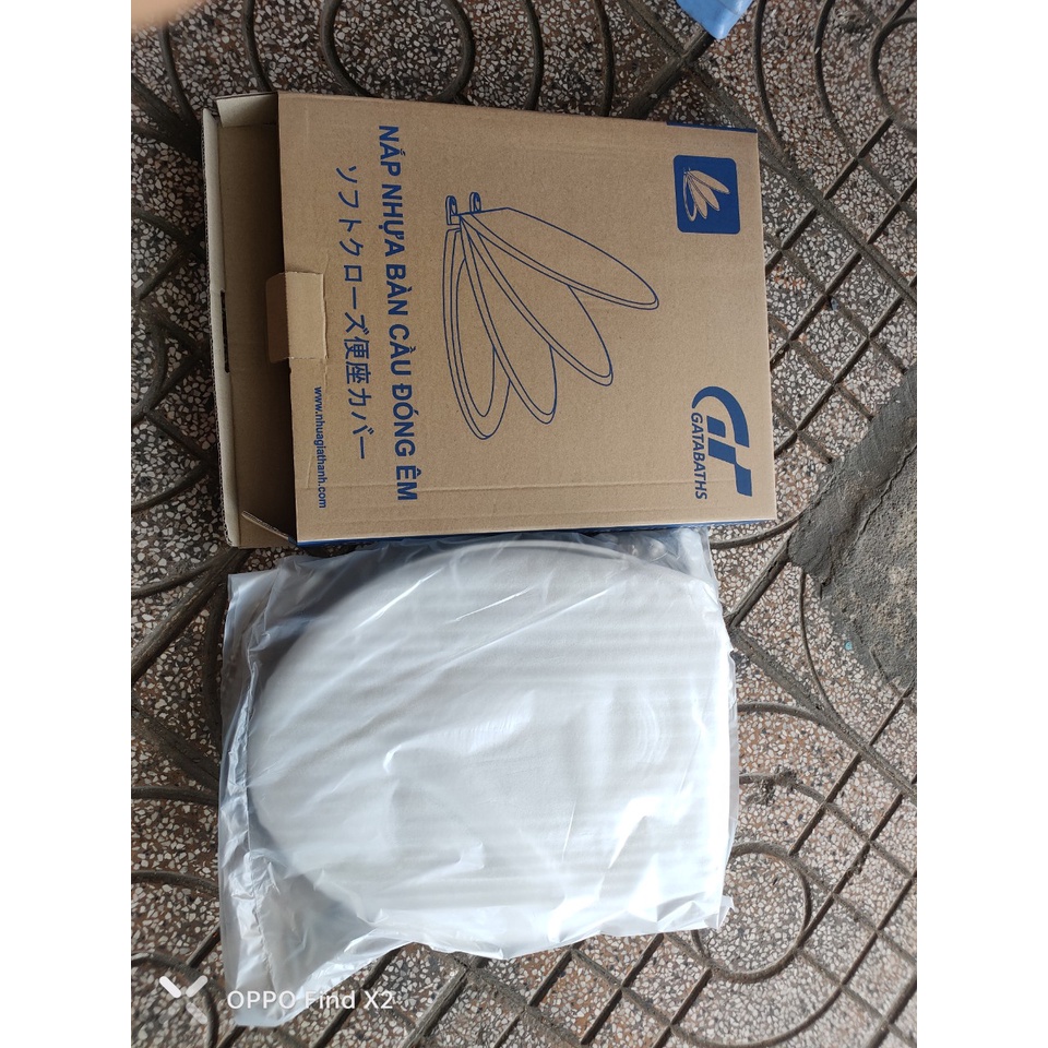 Nắp Bồn Cầu 2 Khối Đóng (Rơi) Êm Màu Trắng Nhiều Size