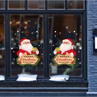Decal trang trí Noel - Ông già noel dễ thương