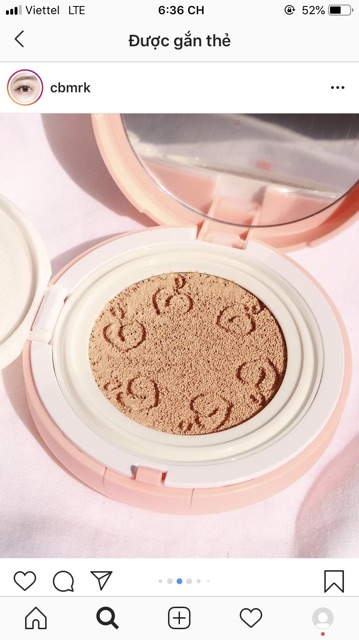 PHẤN NƯỚC BLACK ROUGE PEACH COVER PERFECT CUSHION | BigBuy360 - bigbuy360.vn