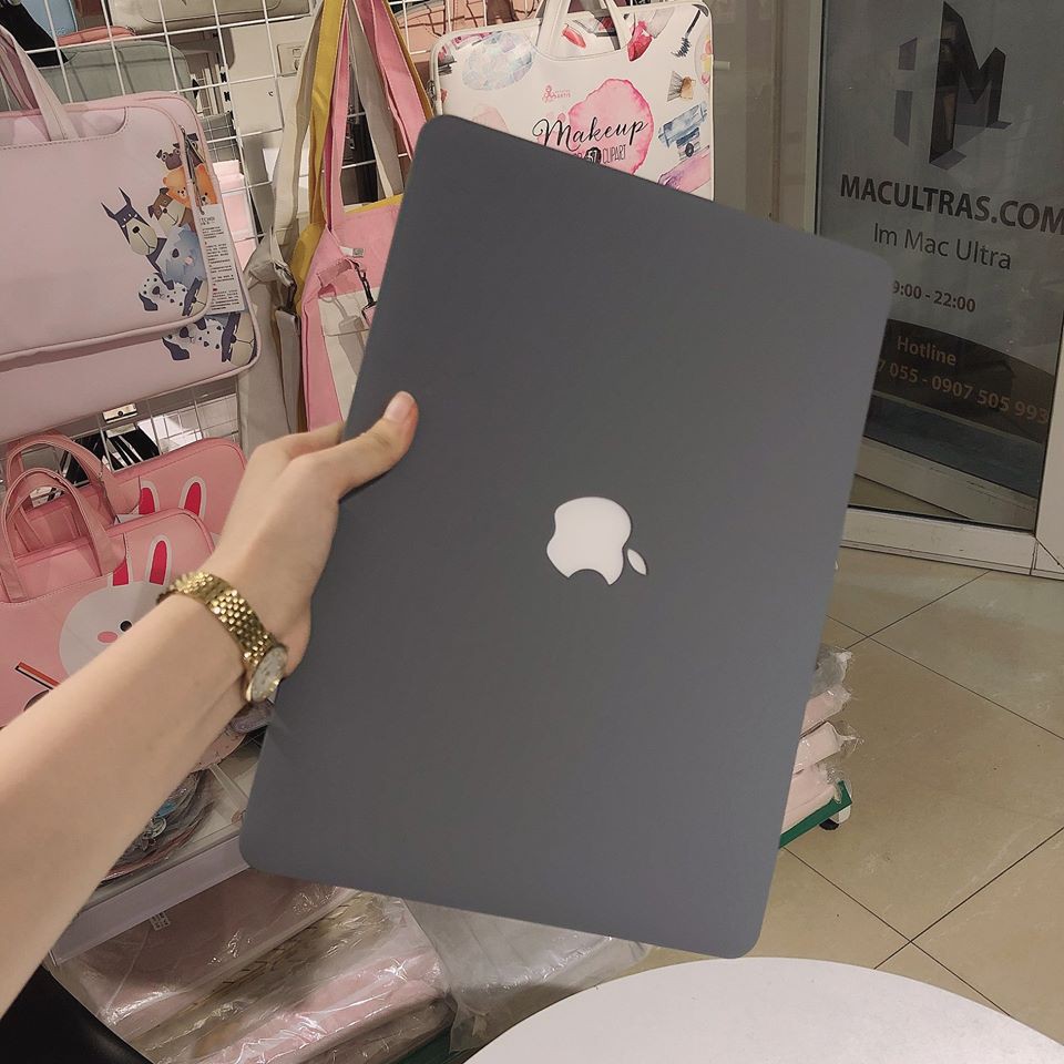 Case, Ốp lưng bảo vệ Macbook màu Xám nhám cực đẹp