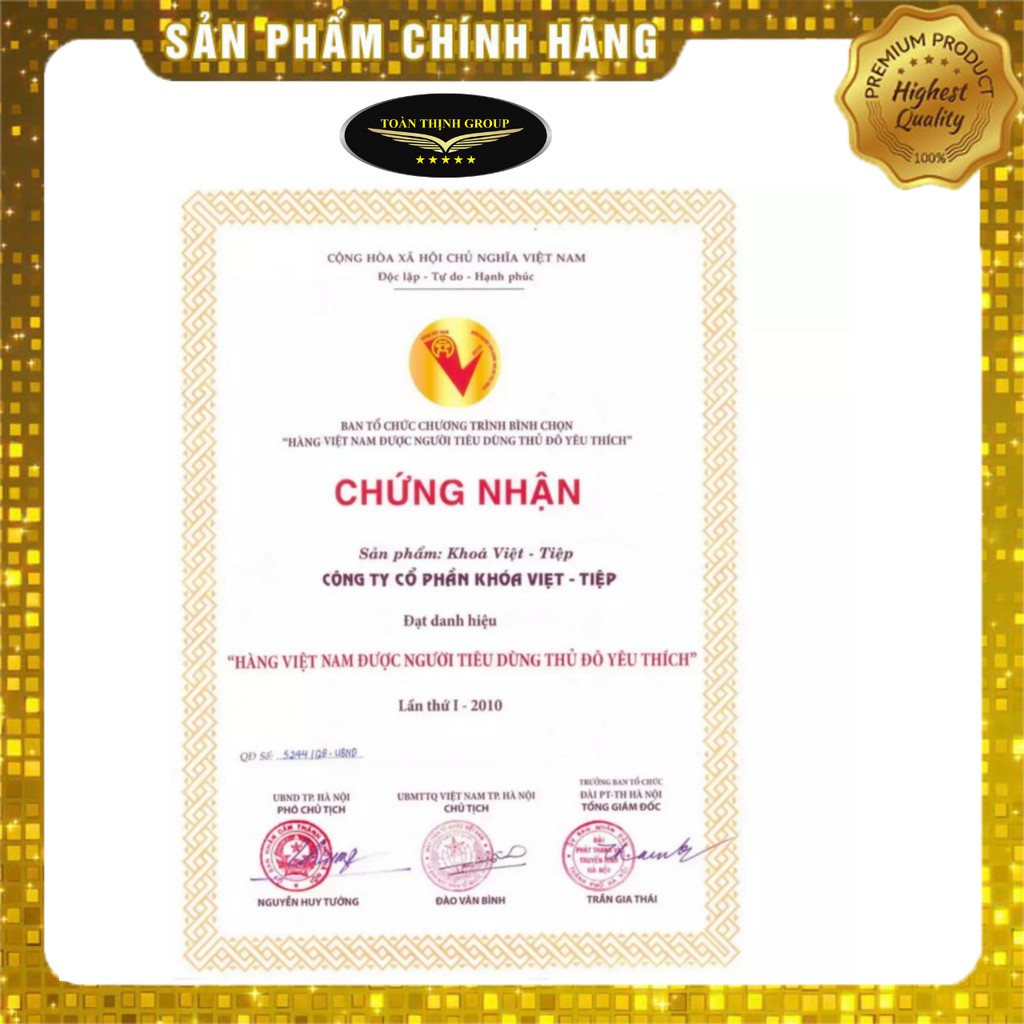 Ổ Khóa Cửa Việt Tiệp Chống Cắt 50mm  - 60mm  Chính Hãng. Chất Liệu Hợp Kim Cao Cấp 4 Chìa Siêu Bền