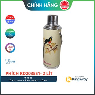 Phích Đựng Nước Rạng Đông 2035 S1 - Phích nước giữ nhiệt dung Tích 2 lít, thân sắt vai nhôm