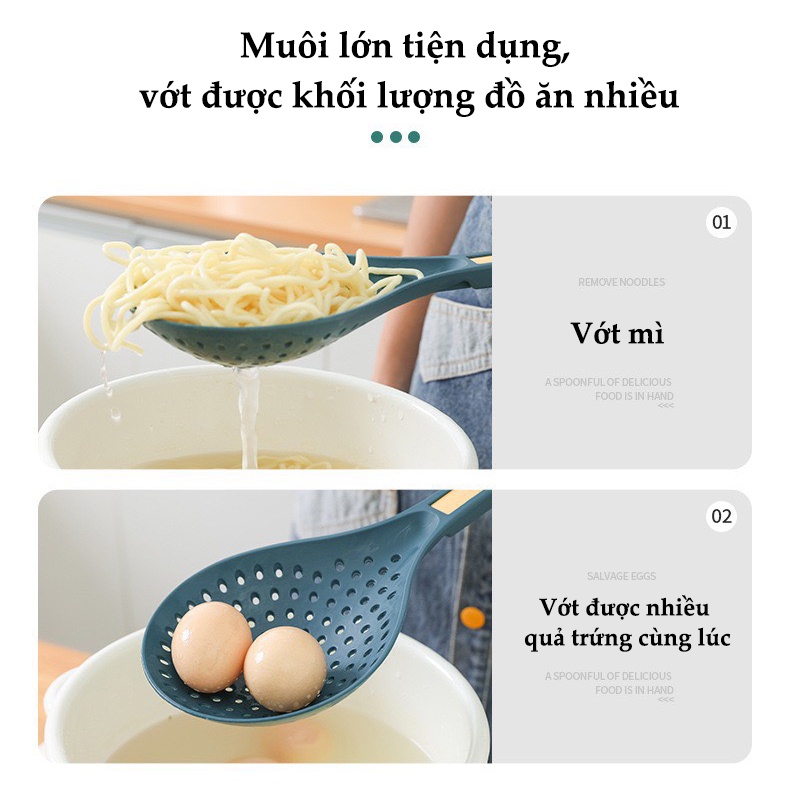 Vá, Muôi vớt thức ăn tiện ích 2 trong 1