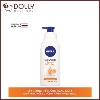 Sữa dưỡng thể dưỡng trắng Nivea giúp phục hồi & chống nắng 350ml