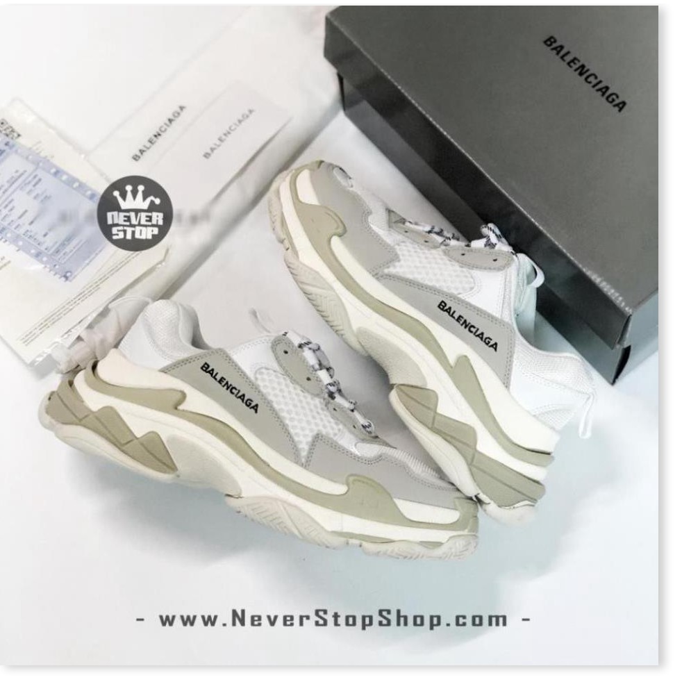 𝐒𝐀𝐋𝐄🌺𝐓Ế𝐓 [Giày Tết] Giày BALENCIAGA TRIPLE S TRẮNG nam nữ thời trang hàng chi tiết bản chuẩn đẹp, giá tốt  A123 . hot