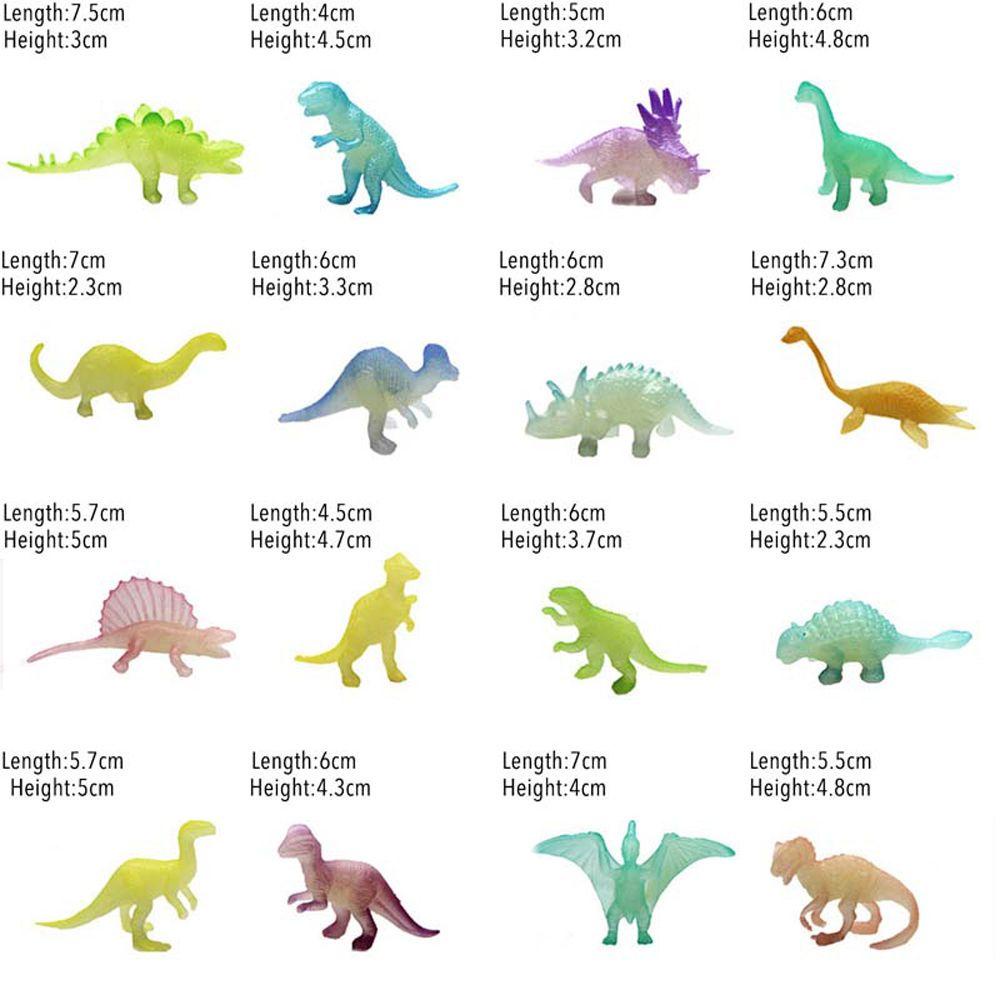 Set 16 Mô Hình Khủng Long Mini Dạ Quang Cho Bé Trai