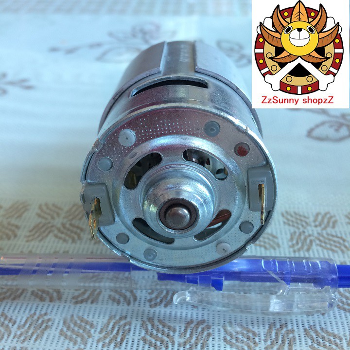 Motor 775 12V-18V FNT 18600 RPM thay khoan pin kèm bánh răng
