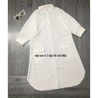 VÁY SƠ MI THỤNG NẮP TÚI SAU_TR05