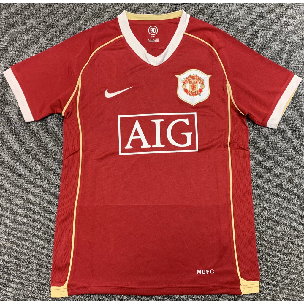 Áo Thun Bóng Đá Tay Ngắn Số 06 manchester Phong Cách retro Cao Cấp