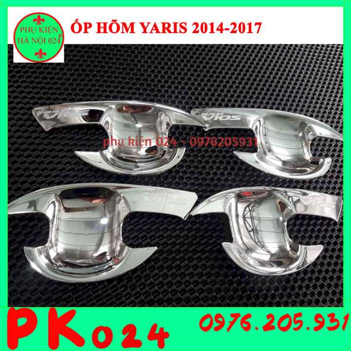 [Yaris 2014-2017] Ốp Tay Nắm Hõm Cửa Mạ Crom Yaris 2014-2017