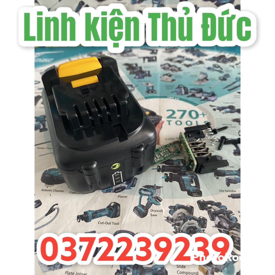Lktd BN. Vỏ mạch pin Dewalt 10.8V 3S - 2P full tem , Led báo pin và nhận sạc zin