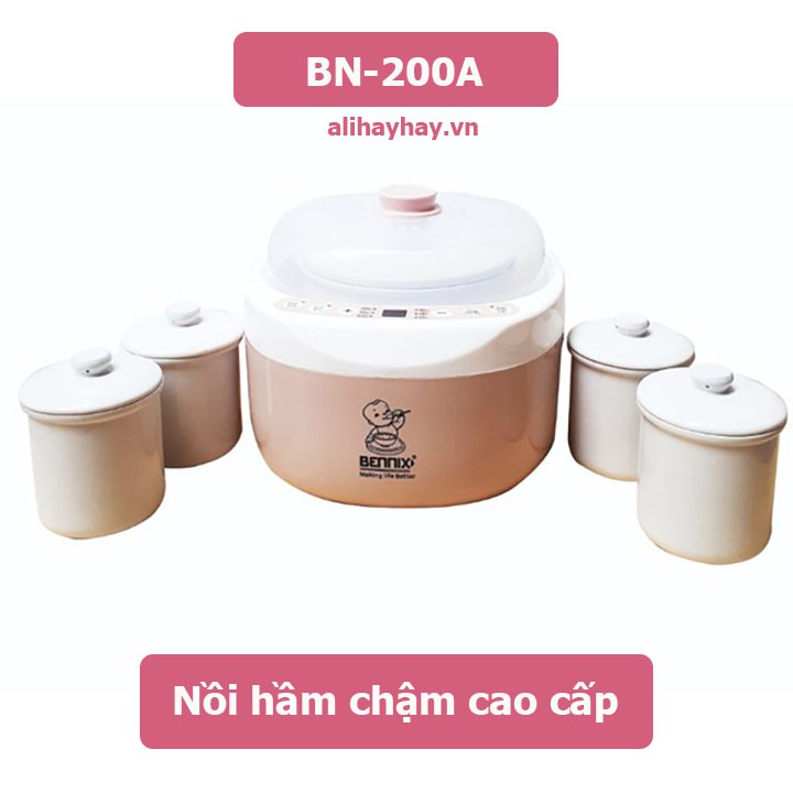 Nồi chưng yến điện tử BENNIX BN-200A ⚜️FREESHIP⚜️ Dung tích 2 Lít | Nhập khẩu Thái Lan