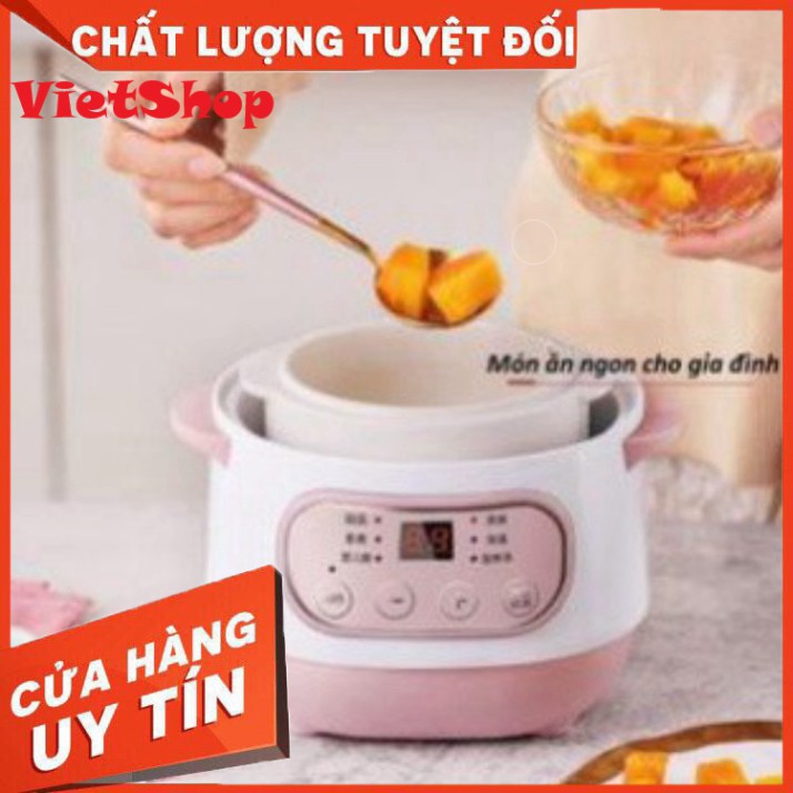 💕Bảo Hành 12 Tháng💕 Nồi Hầm Cháo, Kho Cá Chậm, Hầm Cách Thủy, Ninh Cháo Cho Bé 4In 1 Tiện Dụng Cho Gia Đình Bạn - Viet