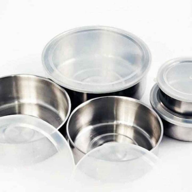 5 hộp inox tròn
