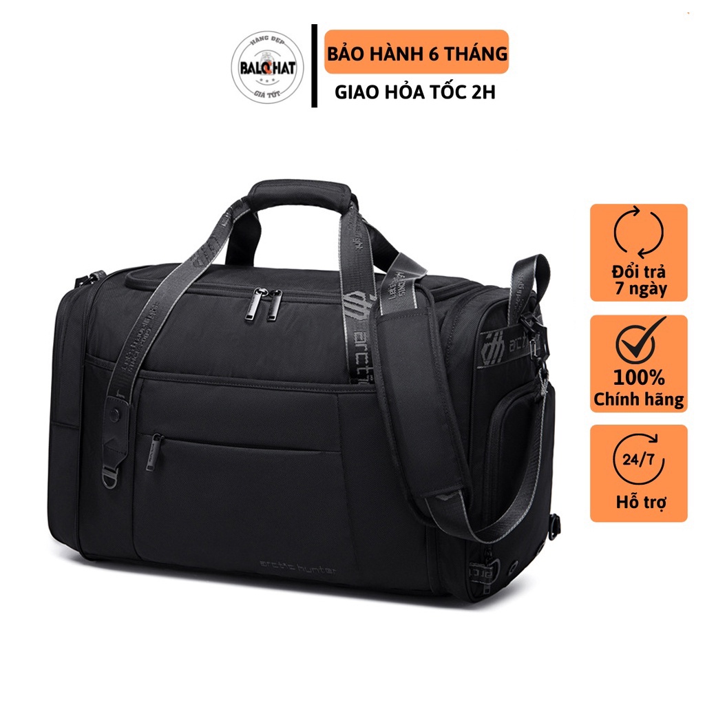 Túi trống du lịch cao cấp Arctic Hunter LX00021 size lớn có ngăn đựng giày riêng chất liệu vải polyester chống thấm nước