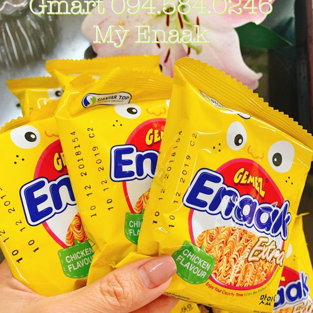 Combo 10 gói mì Enaak Extra vị gà ko cay