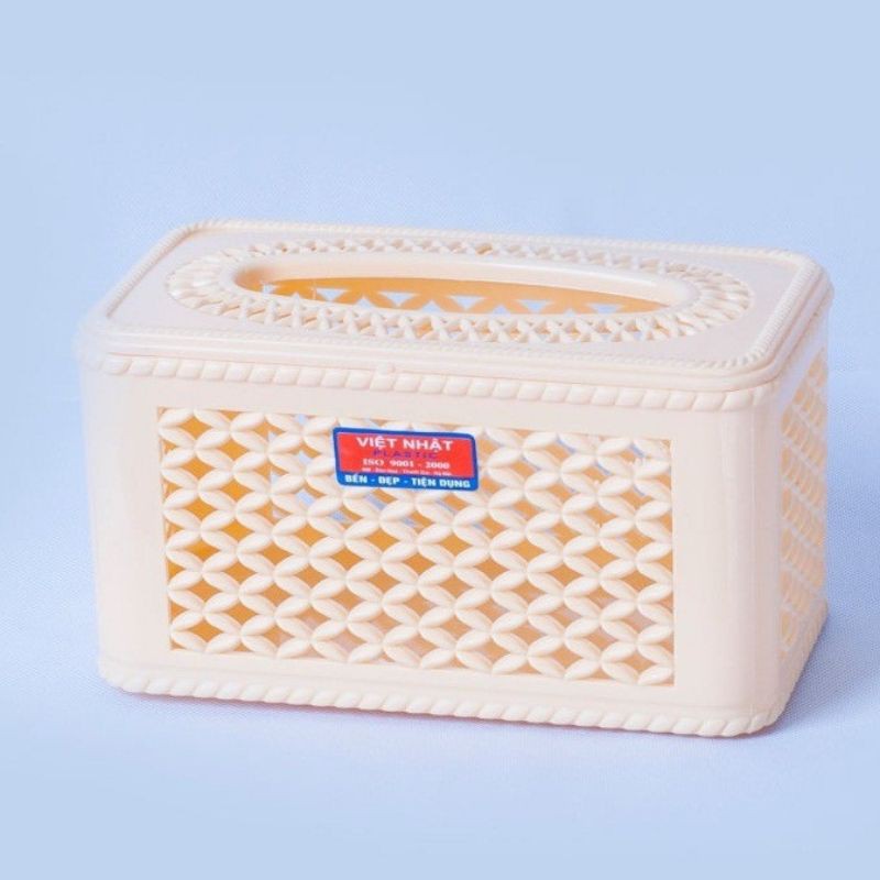 Hộp đựng giấy chữ nhật  giả mây đan loại đẹp