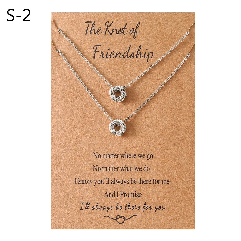 Set 2 Set 3 Vòng cổ Thắt Nút Best Friend Thời Trang Cho Nữ